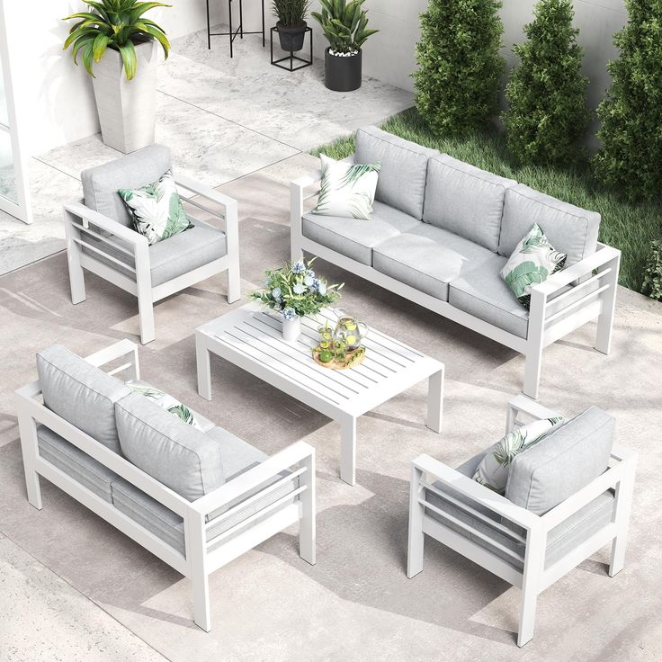 Luma Living Collections Aluminium Sofa Set